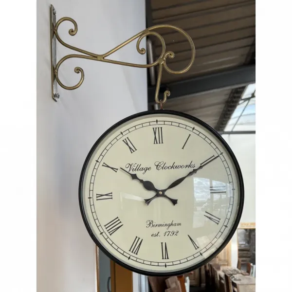 indickynabytok.sk - Obojstranné nástenné hodiny 30cm