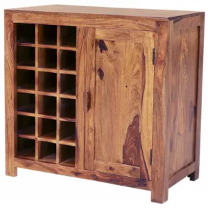 indickynabytok.sk - Barová skriňa 90x90x45 Kali indický masív palisander