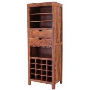 indickynabytok.sk - Barová skriňa Amba 65x180x45 z indického masívu palisander