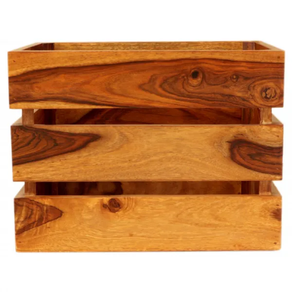 indickynabytok.sk - Kôš na noviny Gani 40x30x30 z indického masívu palisander