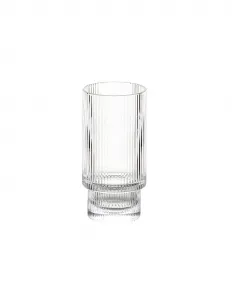 SUPPLIES CUPS Rebrované dlhé poháre na kávu, drinky 270 ml sada 4ks v krabičke
