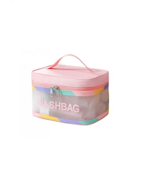 Kozmetická skladacia taška WASHBAG - rúžová farba