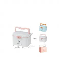 SUPPLIES BOX Organizér, krabička na lieky v modrej farbe