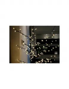 Supplies Ozdobný Vianočný stromček 160xLED 120 cm - čierna farba