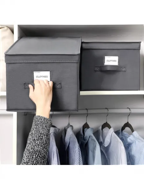 SONGOMICS RFB03G Úložné boxy s vekom 3 ks