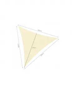 EcoCover látková slnečná plachta, tieniaca textília 300 x 300 cm v béžovej farbe