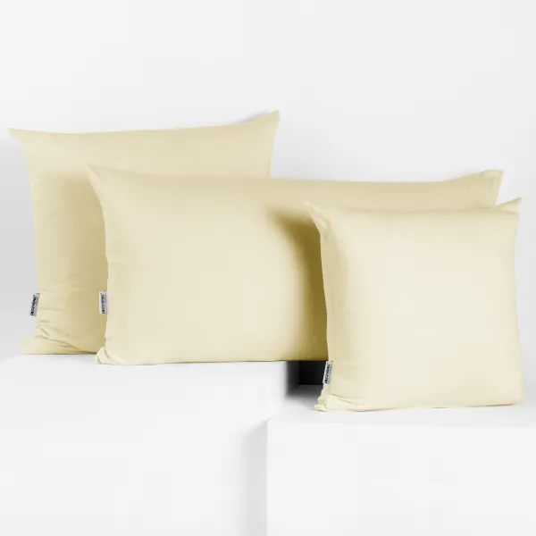 Obliečky na vankúše DecoKing Amber krémové, veľkosť 40x120*2