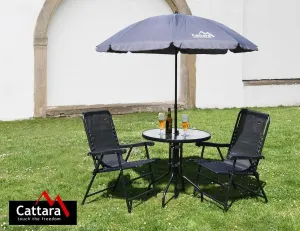 Stolička Cattara TERST záhradné skladacie čierna