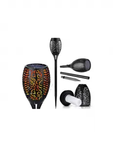 LUMILED solárne lampy BURN 12x ( sada ) 6500K - čierna