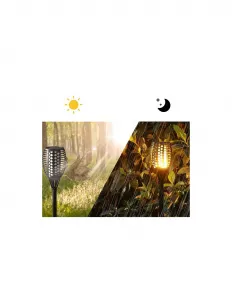 LUMILED solárne lampy BURN 12x ( sada ) 6500K - čierna