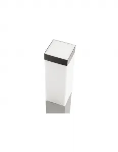 Vonkajšie záhradné svietidlo E27 SQUARE INOX  65cm