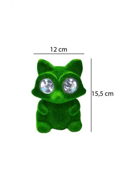 Dekoratívna figúrka FOX LED 6500K - zelená