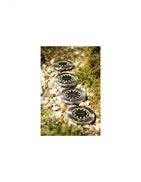 Sada 4x Záhradná lampa SOLAR 12x LED 1W LUMILED