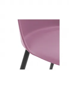 SUPPLIES BIANCA Jedálenská plastová stolička - ružová