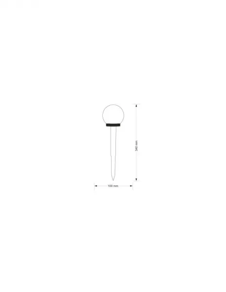 LUMILED solárne lampy KULKA 6x ( sada ) 10cm 6500K - biela