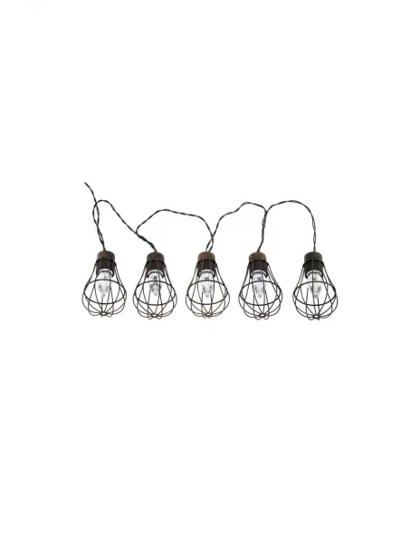 GARDEN DECORATIVE Girlanda 3,8m 10 závesných drôtených žiaroviek