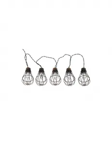 GARDEN DECORATIVE Girlanda 3,8m 10 závesných drôtených žiaroviek