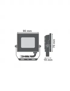 LUMILED 1+1 Vonkajší reflektor 10W 900lm 6000 K - čierny