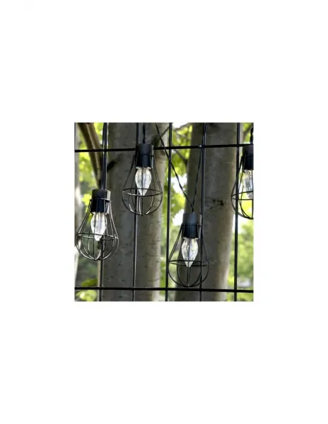 GARDEN DECORATIVE Girlanda 3,8m 10 závesných drôtených žiaroviek