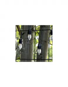 GARDEN DECORATIVE Girlanda 3,8m 10 závesných drôtených žiaroviek