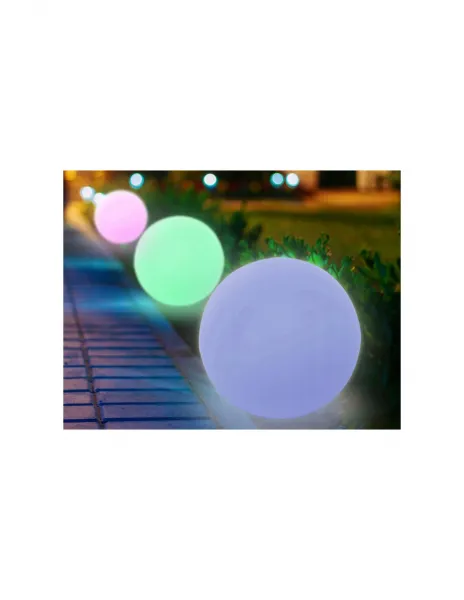 Záhradná guľa SOLAR LAMPA do záhrady ZEMNÁ LED RGB 20cm + diaľkové ovládanie