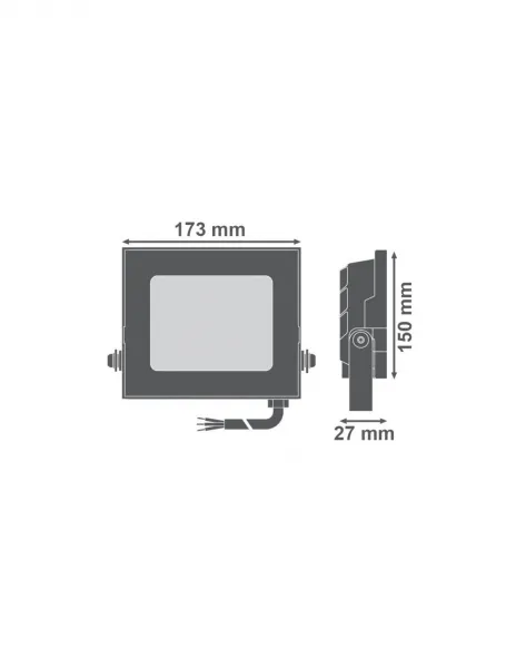 LUMILED 1+1 LED Reflektor 50W 4500lm 6500K - čierny