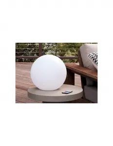 Záhradná guľa SOLAR LAMPA do záhrady ZEMNÁ LED RGB 20cm + diaľkové ovládanie