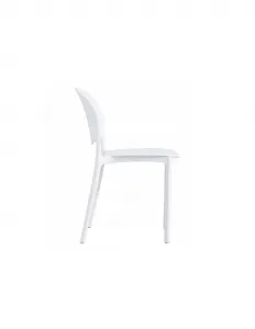Supplies ISLAM jedálenská plastová stolička - biela