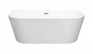 BESCO - Voľne stojaca vaňa VICA NEW biela, sifón s prepadom - Farba - Biela, Farba sifónu - Chróm, Rozmer vane - 150 × 80 cm VANVIC150N
