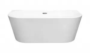 BESCO - Voľne stojaca vaňa VICA NEW biela, sifón s prepadom - Farba - Biela, Farba sifónu - Chróm, Rozmer vane - 150 × 80 cm VANVIC150N