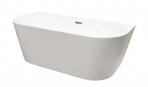BESCO - Voľne stojaca vaňa VICA NEW biela, sifón s prepadom - Farba - Biela, Farba sifónu - Chróm, Rozmer vane - 150 × 80 cm VANVIC150N