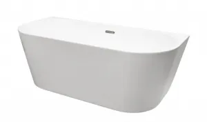 BESCO - Voľne stojaca vaňa VICA NEW biela, sifón s prepadom - Farba - Biela, Farba sifónu - Chróm, Rozmer vane - 150 × 80 cm VANVIC150N