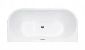 BESCO - Voľne stojaca vaňa VICA NEW biela, sifón s prepadom - Farba - Biela, Farba sifónu - Chróm, Rozmer vane - 150 × 80 cm VANVIC150N