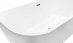BESCO - Voľne stojaca vaňa VICA NEW biela, sifón s prepadom - Farba - Biela, Farba sifónu - Chróm, Rozmer vane - 150 × 80 cm VANVIC150N