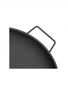 Záhradne prenosné ohnisko SUPPLIES čierne 58 cm s madlami