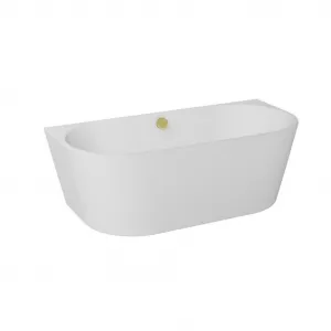 BESCO - Voľne stojaca vaňa VICA NEW biela, sifón s napúšťaním prepadom - Farba - Biela, Farba sifónu - Chróm, Rozmer vane - 160 × 80 cm VANVIC160NN