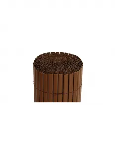 SUPPLIES PVC 1x3m Tieniaca textília z umelého bambusu v rolke - hnedá farba