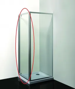 HOPA - Sprchové dvere do niky SMART - alarm - Farba rámu zásteny - Hliník chróm, Rozmer A - 80, Smer zatváranie - Univerzálny Ľavé / Pravé, Výplň - Číre bezpečnostné sklo - 6 mm OLBALA80CCBV