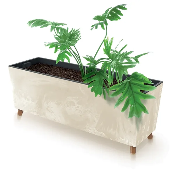 Prosperplast Truhlík s vkladem CORBI III 77 cm šedý