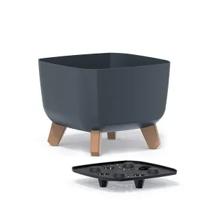 Prosperplast Květináč GRACIE SQUAT antracitový, varianta 24 cm
