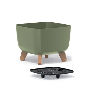 Prosperplast Květináč GRACIE SQUAT zemitě zelený, varianta 24 cm