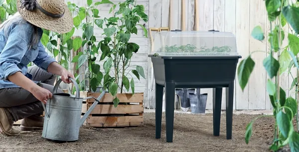 NABBI IPE600 plastové parenisko na nožičkách 59,6 cm antracit