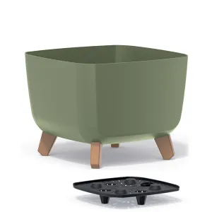 Prosperplast Květináč GRACIE SQUAT zemitě zelený, varianta 29 cm