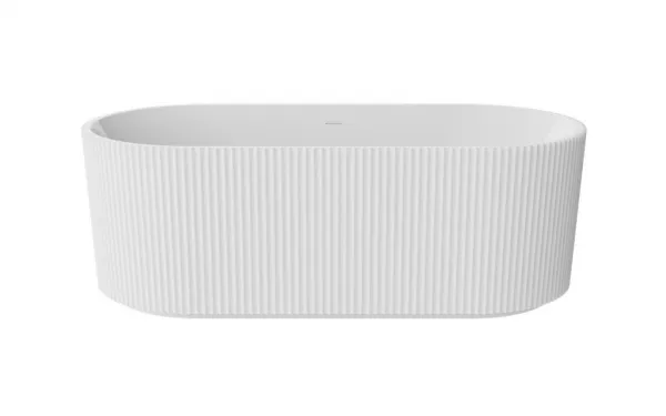BESCO - Voľne stojaca vaňa GIULIANA biela, sifón so štrbinovým prepadom - Farba - Biela, Farba sifónu - Chróm, Rozmer vane - 150 × 75 cm VANGIU150WN