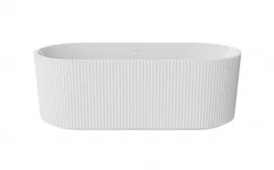 BESCO - Voľne stojaca vaňa GIULIANA biela, sifón so štrbinovým prepadom - Farba - Biela, Farba sifónu - Chróm, Rozmer vane - 150 × 75 cm VANGIU150WN