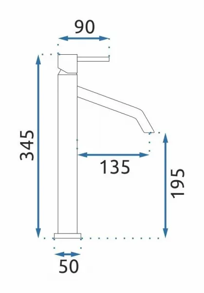 REA - Umývadlová batéria LEVEL kartáčovaná zlatá REA-B6217