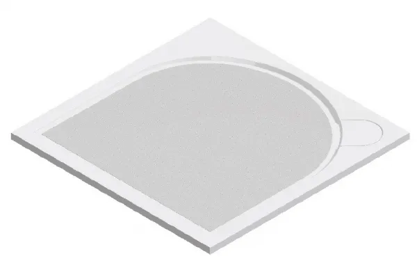 GELCO - LARCA sprchová vanička z liateho mramoru, štvorec 80x80x3cm PL008