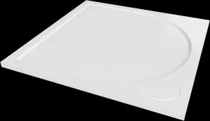 GELCO - LARCA sprchová vanička z liateho mramoru, štvorec 80x80x3cm PL008