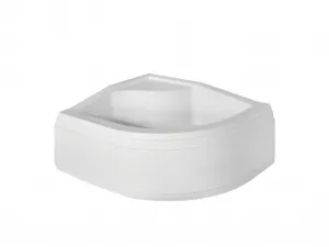 BESCO - MAXI, hlboká asymetrická sprchová vanička - rozmer A - 100 cm, rozmer B - 80 cm, rozmer C - 24 cm, Spôsob prevedenia - Ľavé VANKMAX100L