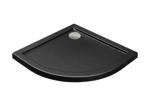 BESCO - ARON STONE EFFECT, štvrťkruhová sprchová vanička - Rozmer A - 80 cm, Rozmer B - 80 cm, Rozmer C - 5.5 cm OLBVANACARO80S